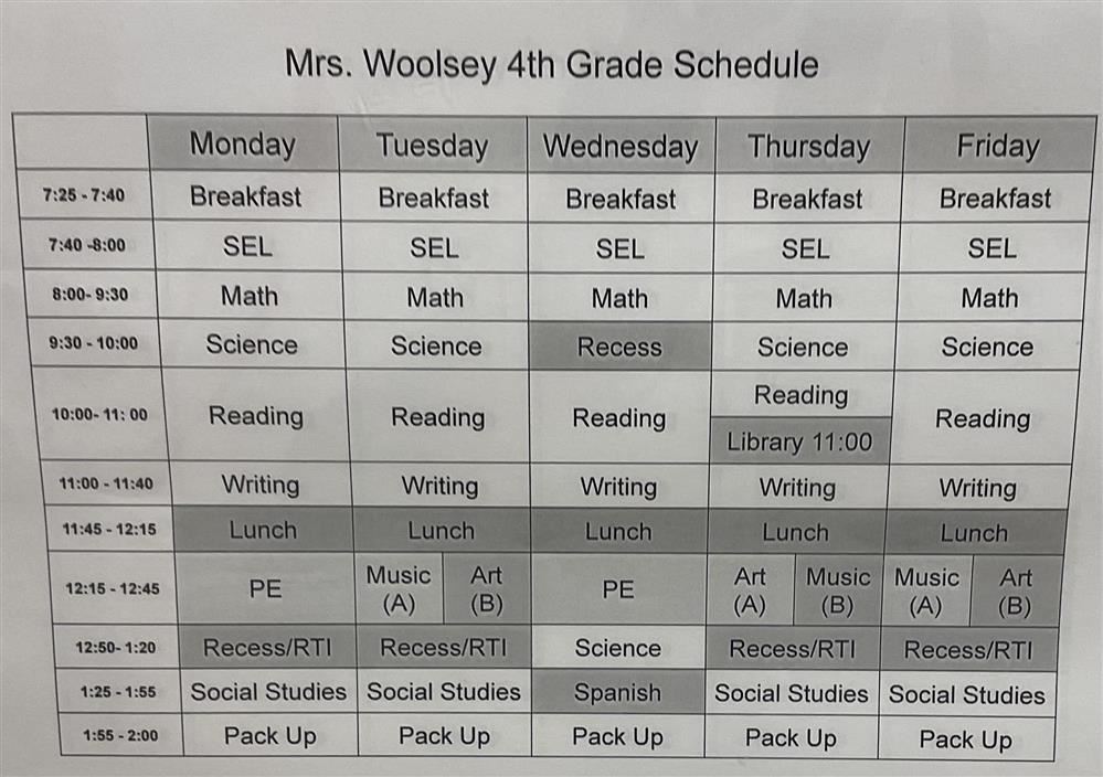 4th grade